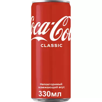 Напиток Coca-Cola б/алк газ 0.33л ж/б