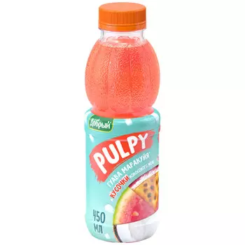 Напиток Добрый Pulpy Кокос б/а с/содерж 0,45л пэт