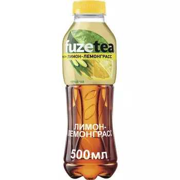 Напиток Fuze Tea черный чай/лимон-лемонграсс б/алк н/газ 0,5л пэт