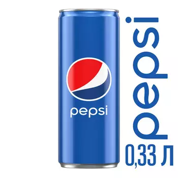 Напиток Pepsi-Cola б/алк газ 0,33л ж/б