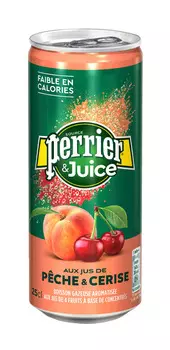 Напиток Perrier персик/вишня б/алк с/газ 0,25л ж/б