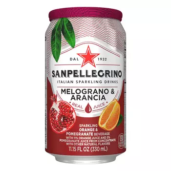 Напиток Sanpellegrino гранат/апельсин б/алк с/газ с/содерж 0,33л ж/б