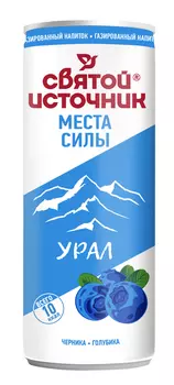 Напиток Святой Источник Места Силы Урал ирга/голубика/черника б/алк газ 0,33л ж/б