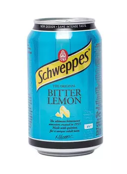 Напиток тоник Schweppes import bitter lemon б/алк газ 0,33 ж/б