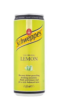 Напиток тоник Schweppes import lemon б/алк газ 0,33л ж/б