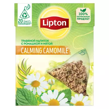 Напиток травяной Lipton Calming Camomile ромашка/мята 20пир