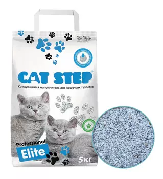 Наполнитель д/кошачьих туалетов Cat Step Professional Elite комкующийся 5кг