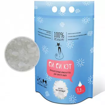 Наполнитель д/кошачьих туалетов СиСи-Кэт силикагелевый 3,8л