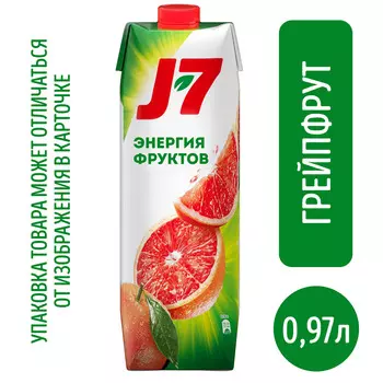 Нектар J7 грейпфрут с мякотью 0,97л т/п