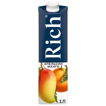 Нектар Rich манго/апельсин с мякотью 1л т/п