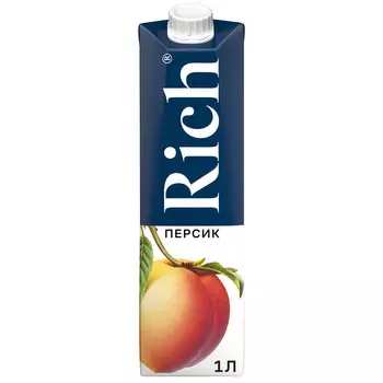 Нектар Rich персик 1л т/пак