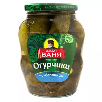Огурчики Дядя Ваня по-Берлински 680г ст/б