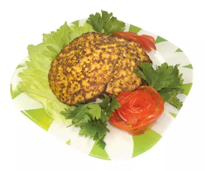 Оладьи из говяжьей печени жареные 100гр.