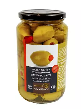 Оливки с Перцем OLIVELLAS, ст/б, 570г