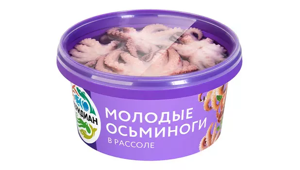 Осьминоги молодые в рассоле Меридиан 430г