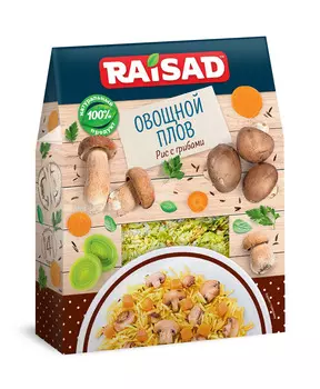 Овощной плов Raisad рис с грибами 200г