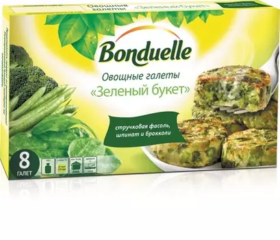 Овощные галеты Bonduelle Зеленый букет 300г