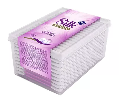 Палочки ватные Ola! Silk Sense 300шт пластик