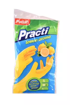 Пара резиновых перчаток Paclan с запахом лимона M