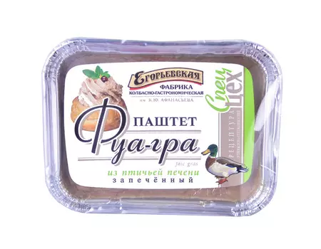 Паштет Егорьевская Фуа-Гра из птичьей печени 180г