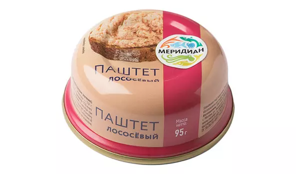 Паштет лососевый Меридиан 95г