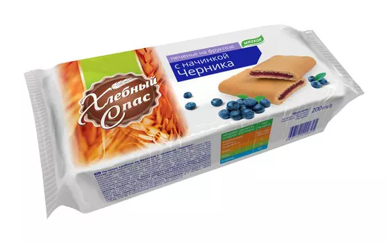 Печенье Хлебный спас черника на фруктозе 200г