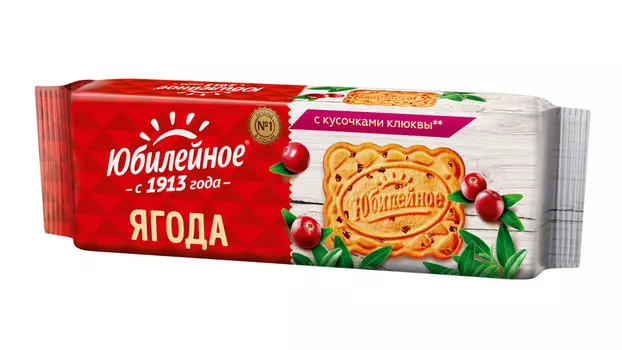 Печенье Юбилейное витаминизированное со вкусом клюквы 112г