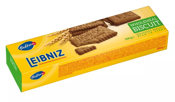 Печенье Leibniz цельнозерновое 200г Bahlsen