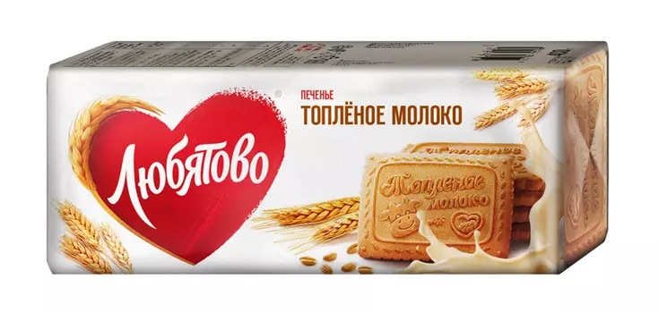 Печенье Любятово топленое молоко 400г