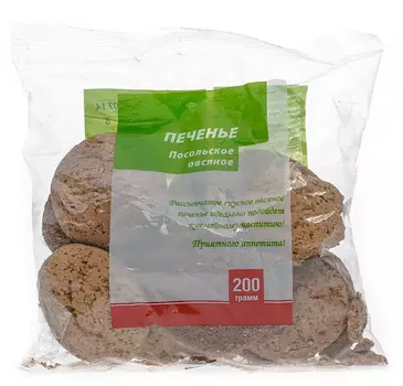 Печенье овсяное ТЧН! Посольское 200г