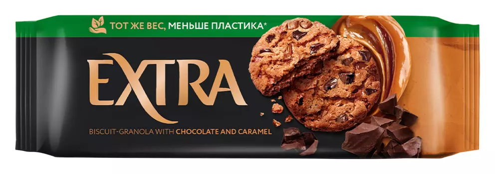 Печенье сдобное Extra гранола с шоколадом и карамелью 150г Kellogg's