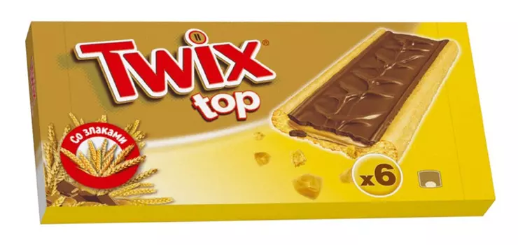 Печенье сдобное Twix top 126г