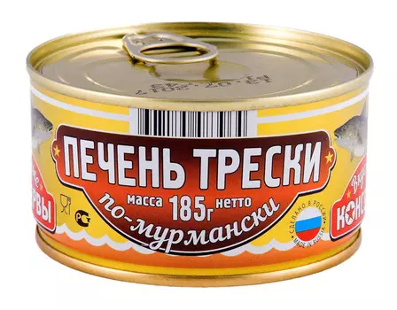 Печень трески ВК38 По-мурмански 185г ключ 24б/к