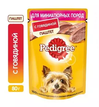 Pedigree пашт гов миниатюрн 24*80г