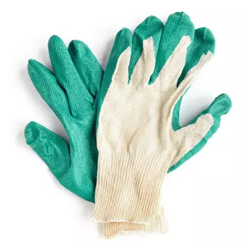 Перчатки ТЧН! х/б с одинарным латексным обливом 13 класс 1 пара