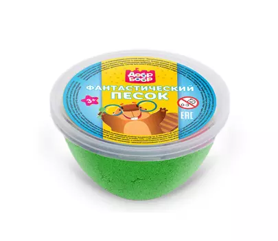 Песок фантастический ДобрБобр в ассортименте 200г п/у плошка артТ200-1 с форм