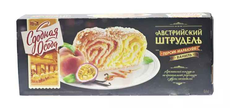 Пирог Австрийский штрудель со вкусами персик-маракуйя и ваниль