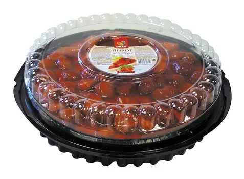 Пирог голландский ОКЕЙ с конфитюром Клубника 700г