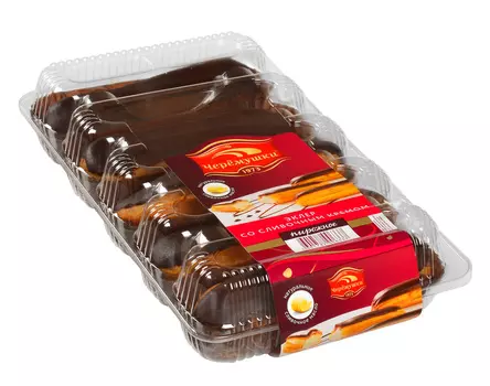 Пирожное эклер Черемушки со сливочным кремом 200г