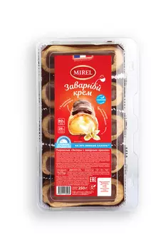 Пирожные Эклеры с заварным кремом Mirel 250г