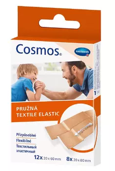 Пластырь Cosmos textile elastic 20шт