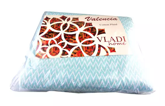 Плед структурный Vladi Валенсия 140х200 50% хлопок