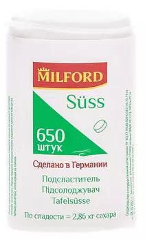 Подсластитель Milford 650таб 39г