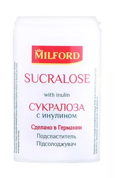 Подсластитель Milford сукралоза с инулином 370 таблеток