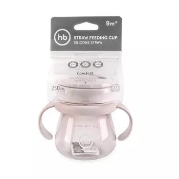 Поильник Happy Baby с трубочкой и ручками 250мл