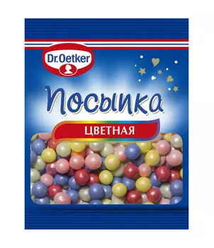 Посыпка цветная Dr.Oetker жемчужинки 10г