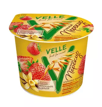 Продукт овсяный Velle клубника/ваниль 140г
