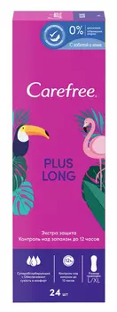 Прокладки ежедневные Carefree plus Long 24шт