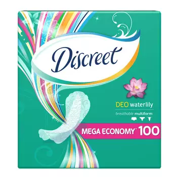 Прокладки ежедневные Discreet Deo Водная лилия 100шт