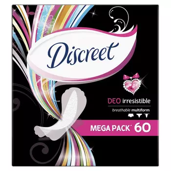 Прокладки ежедневные Discreet Irresistible Deo 60шт